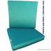 QQbed Outdoor Patio Chair Washable Cushion Pillow Seat Covers 24 X 22 - Replacement Covers Only (6Pack 24X22 Peacock Blue) - B075DJH6HC