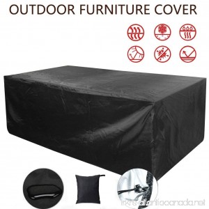 77A Rectangular Patio Furniture Cover 98 x 98 x 35 Inch Outdoor Furniture Lounge Porch Sofa Waterproof Dust Proof Protective by (98 x 98 x 35inch) - B07CXQJ43N