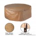 Abba Patio Outdoor Round Table and Chair Set Cover Porch Furniture Cover Waterproof Brown 94'' Dia. - B00ZXG3CVU