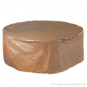 Abba Patio Outdoor Round Table and Chair Set Cover Porch Furniture Cover Waterproof Brown 94'' Dia. - B00ZXG3CVU