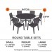 Classic Accessories Ravenna Round Patio Table & Chair Cover - - B00HJ9U0CS