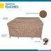 Duck Covers Essential Square Patio Table & Chair Set Cover Fits Outdoor Square Patio Table and Chair Sets 76 in. Long - B00MY83DNC