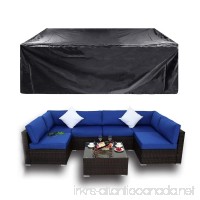 Essort Furniture Covers  Garden Furniture Cover Patio Cover  Waterproof Sofa Set Cover Garden Outdoor Patio Seater Corner Sofa Cover Table Chairs PVC 213x123x74cm - B07BT588LH