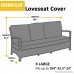 KHOMO GEAR - PANTHER Series - Waterproof Heavy Duty Outdoor Lounge Sofa Patio Cover - Extra Large - 104'' Length - B01N3LSN5B