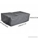 Outime Patio Furniture Sectional Furniture Set Cover All Weather 111 L x 56.6 W x 25.5 H Black - B07D6KRSH5