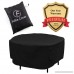 Patio Round Table and Chair Set Cover Outdoor Furniture Cover with Water Resistant and Durable Fabric 73Dia x43H - B07BDKCVFX