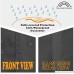 Porch Shield 100% Waterproof 600D Heavy Duty Patio Square Air Conditioner Cover 34x34 inch Black - B07CQQC343