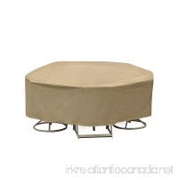 Protective Covers Weatherproof Patio Table and Chair Set Cover 48 Inch x 54 Inch Round Bar Table Tan - B00B7YLCP0