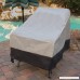 Reusable Revolution 3 Piece Outdoor Deep Chair and Table Cover Set - Patio Furniture Weather Protection Cover Set by (Grey w/Dark Grey Trim) - B079Q9NMM6