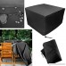 Waterproof Dustproof Wicker Lounge Porch Table Sofa Chair Set Outdoor Furniture Protection Rain Cover (98 98 35inch Black) - B077Z8N2LN