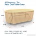Budge All-Seasons Oval Patio Table Cover Large (Tan) - B005T1HCEW