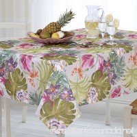 Casual Living by Newbridge Kona Tropics Indoor Outdoor Polyester Table Linens  60-Inch by 102-Inch Oblong (Rectangle) Tablecloth - B07C65RM77
