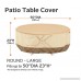 Classic Accessories Veranda Round Patio Table Cover - Durable and Water Resistant Patio Set Cover Large (55-569-011501-00) - B019NTDZMS