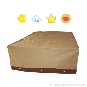 Durable Water-resistent Furniture Cover Garden Patio Table Chairs Storage (106L71W35H--YS08P) - B074SG7QN2