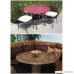 Fitted Table Cover for Glass Tables up to 48 dia. Color Mocha for all round tables dining tables patio tables indoor/outdoor - B079QN6WZ1
