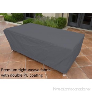 Formosa Covers Premium Tight Weave Rectangular or Oval Table Cover 84 L X 44 W X 25 H in Grey - B01ENWCGOS