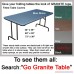 Go Granite Fitted Picnic and Banquet Table Cover Blue - B079KKP2M4