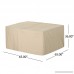 Great Deal Furniture Jerold Outdoor 65 Square Waterproof Dining Set Cover Beige - B07F65J5PB