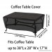 konln Patio Coffee Table Cover Premium Outdoor Furniture Cover with Durable and Waterproof 600D Oxford Fabric Rectangular (L38 x W28 x D17) - B076VFP7HD