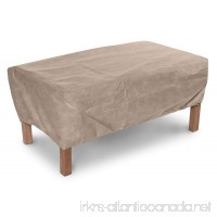 KOVERROOS III 34265 48 by 24-Inch Ottoman/Small Table Cover  48 by 24 by 15-Inch  Taupe - B0075BU8CM