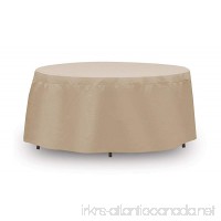 Protective Covers Weatherproof Table Cover  48 Inch x 54 Inch  Round Table  Tan - B00ATJQ8E4