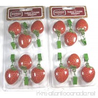 Strawberry Shaped Patio Table Cover Weights 2 Pks. 12 Weights - B0718WZCN9