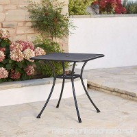 Commercial Iron 28" Square Steel Mesh Top Outdoor Bistro Cafe Patio Table - B01ND08WR7