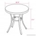 dali Outdoor Dining Table Tempered Glass Table Patio Bistro Table Top Garden Home Furniture Table 22inch - B0796S92PF