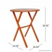 Great Deal Furniture Lucy Outdoor Bistro Table Matte Orange - B07CWSGQCQ