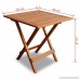 K Top Deal Outdoor Folding Square Bistro Coffee/Side Table Acacia Wood Outdoor Patio Table - B07D9BHTM3