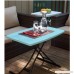 Alexzh Blowing Simple Outdoor Folding Table Portable Folding Table Computer Table - B07G43HR8J