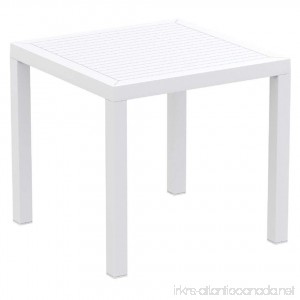 Compamia Ares Resin Square Dining Table White - B00LI4RUQE