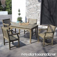 Décor Therapy FR8584 Outdoor Dining Table  Green - B07FZ4T8QH