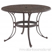 Home Styles 5554-30 Biscayne Round Outdoor Dining Table  Black Finish  42-Inch - B003H3QLOQ