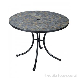 Home Styles 5601-30 Stone Harbor Slate Tile Top Outdoor Dining Table - B004MPE1NQ