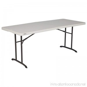 Lifetime 80382 Commercial Fold-In-Half Table 6-foot Almond - B00R8E1CP8