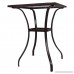 Maximumstore Outdoor Patio Rattan Wicker Bar Square Table Glass Top Yard Garden Furniture NEW - B078QJRNL8