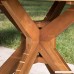 Stanford | Outdoor Acacia Wood Dining Table | Round | with Teak Finish - B071X3KSCP