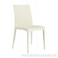 Table in a Bag PCCRM All-Weather Wicker Contemporary Dining Chair  Cream (Pack of 4) - B0101KYQ1C
