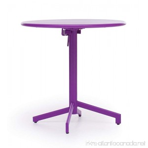 Zuo Outdoor Big Wave Folding Round Table Purple - B00A4EQN8K