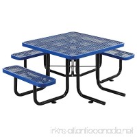 46" ADA Square Picnic Table  Surface Mount  Blue - B01BHE9ZNK