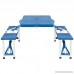 Best Choice Products Kids Outdoor Portable Plastic Folding Picnic Table Camping with 4 Seats - B01EGVDK00