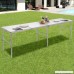 Giantex 8FT Portable Aluminum Folding Table with Carrying Handle Picnic Indoor Outdoor Camping - B076H24V3C