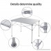 Giantex Portable Aluminum Folding Table Lightweight Outdoor Roll Up Camping Picnic Table with Storage Bag (40 L x 28 W) - B076GZ7S27