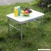Graspwind Height Adjustable Aluminum Camping Picnic Folding Table Portable Outdoor - B079GTCML3