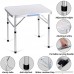 Kemanner Folding Table 2Ft Height Adjustable Portable Outdoor Camping Picnic Party Dining Aluminum Table with Carrying Handle(US STOCK) (Type 6) - B0784LS9QT