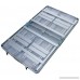 KLB Sport Aluminum Portable Folding Picnic Table w/ 4 Seats & Storage Net (silver) - B07228R1VP