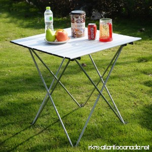 New Aluminum Roll Up Table Folding Camping Outdoor Indoor Picnic W/ Bag Heavy Duty - B01LYT9A3Y