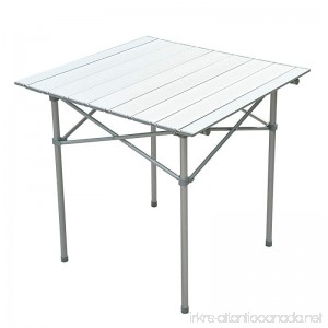 New Roll up Portable Folding Camping Square Aluminum Picnic Table W/bag 28x28 - B00T8BSNKQ