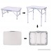 Rapesee Folding Aluminum Table Outdoor Picnic Camping Table 4 Person Portable Adjustable Family Outside Party Dining Desk 23.74 x 17.80 Inch (60x45x26/56cm) - B07B7KPNB4